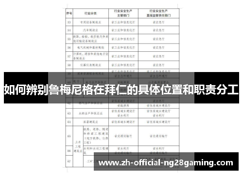 如何辨别鲁梅尼格在拜仁的具体位置和职责分工